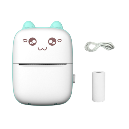 Mini Imprimante Portable - Blanc Bleu · Smarty Paris